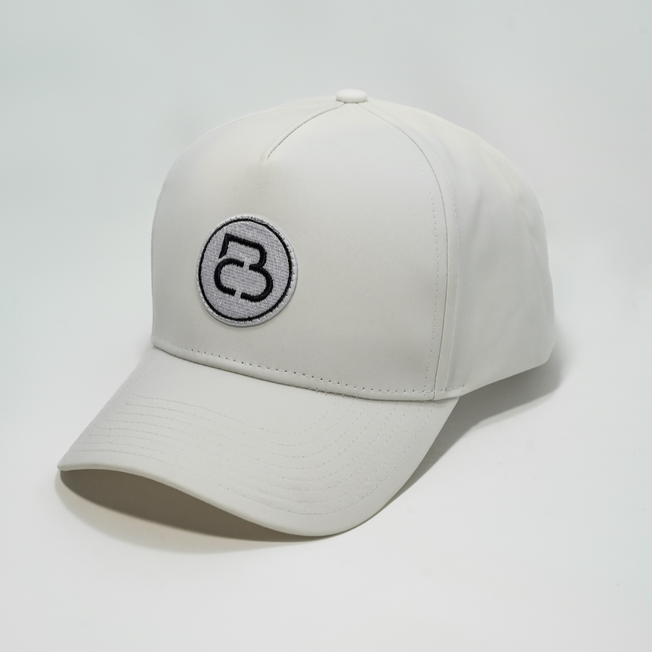 B&C Golf Classic snapback hat in cream white